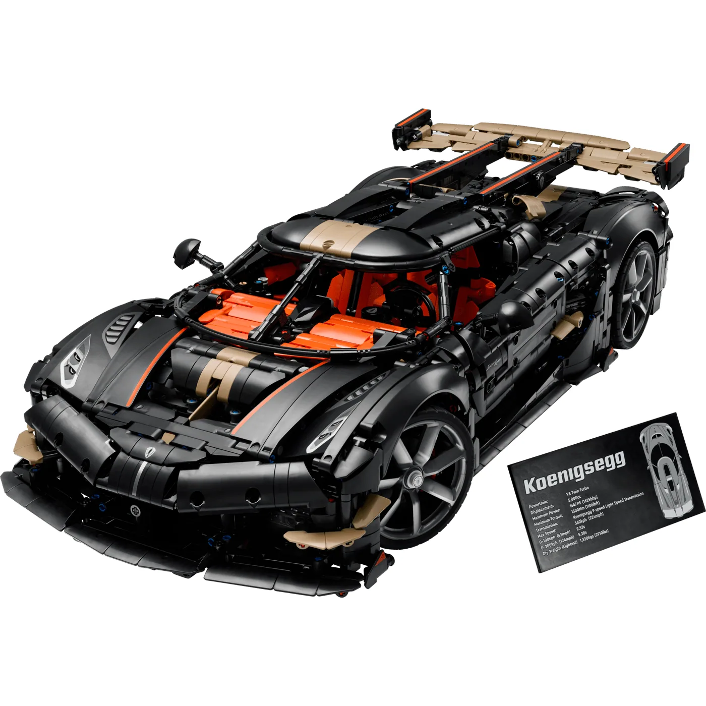 LEGO Technic Koenigsegg Sadair's Spear Megacar 42232 — product photo